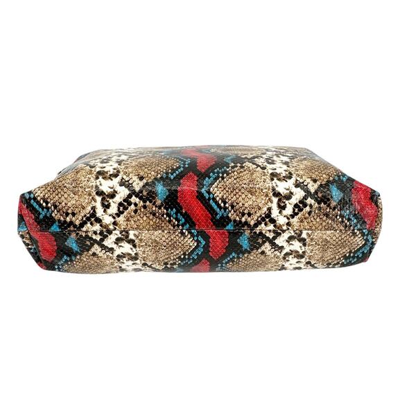 CLARE V. Attache Tote in Garden Snake with Additional Strap - Picture 6 of 13